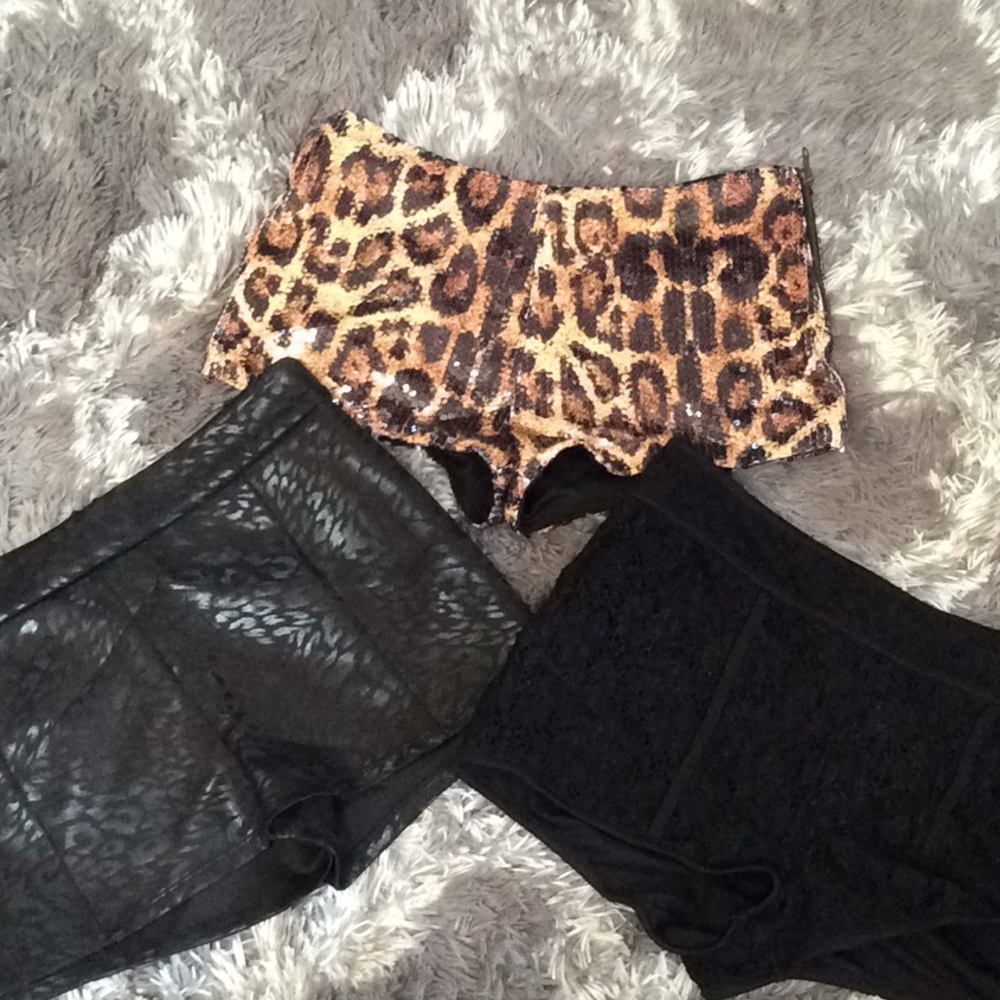 Three pairs of shorts